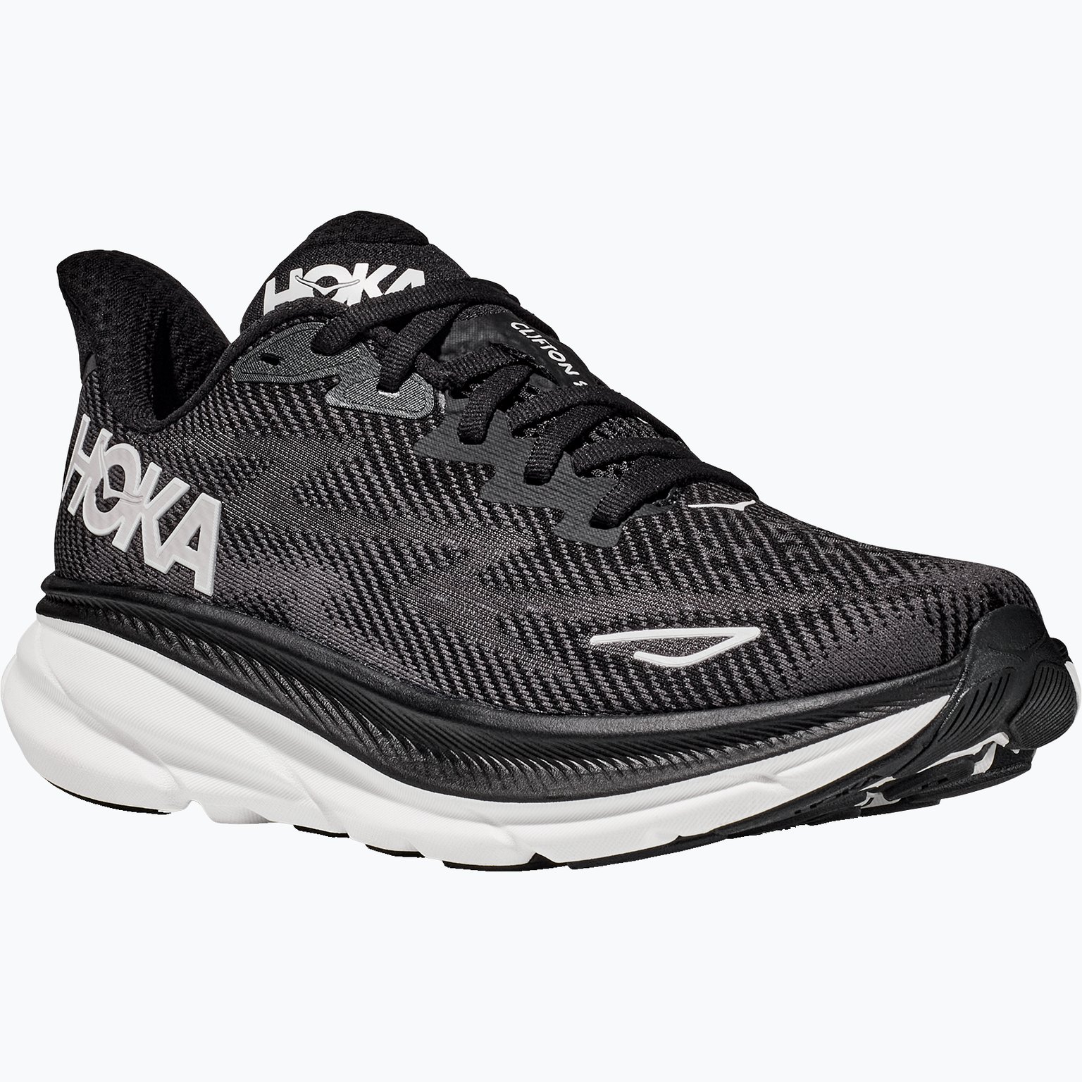 HOKA ONE ONE Clifton 9 Wide M löparskor Svart