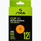 färgalternativ för Orange Stiga Cup 12-pack pingisbollar