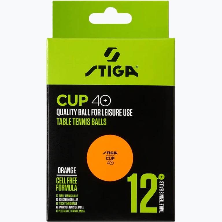 Stiga Cup 12-pack pingisbollar Orange