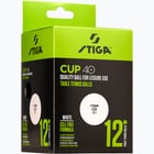 förhandsvisning ikon 2 för Stiga Cup 12-pack pingisbollar Vit