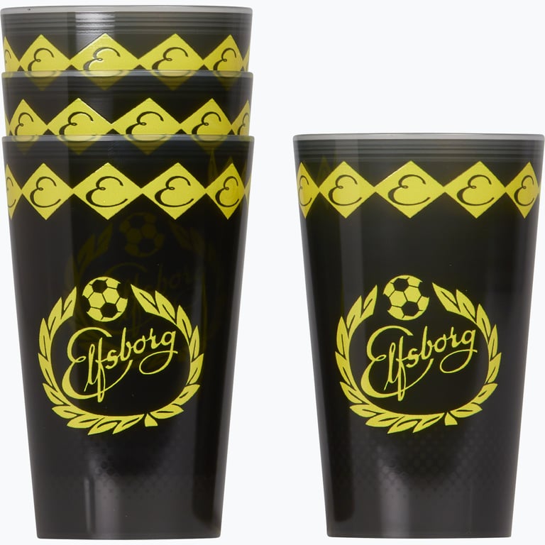 IF ELFSBORG Plastmugg 4-pack Svart