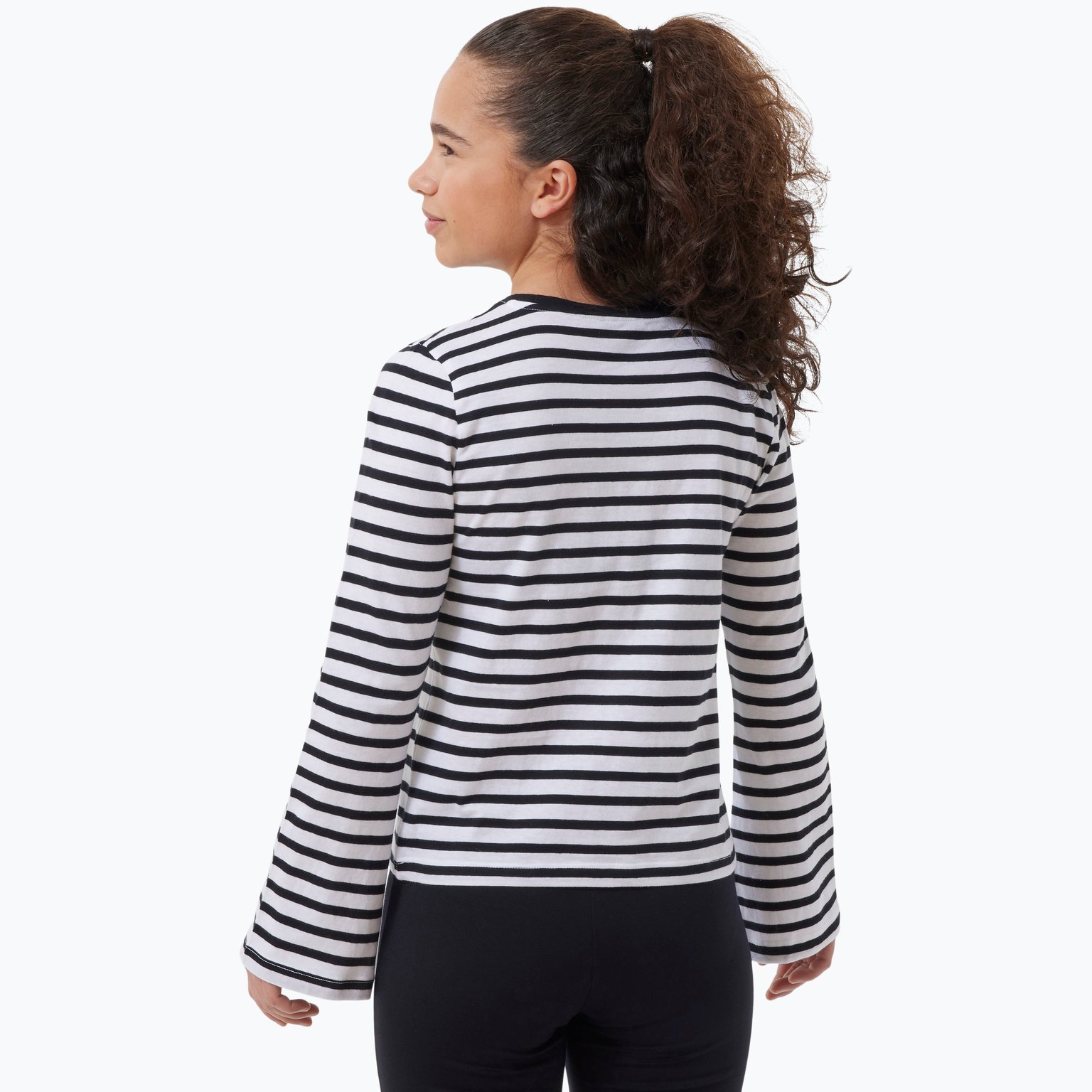 Firefly Amelie Long Sleeved Stripe JR t-shirt Svart