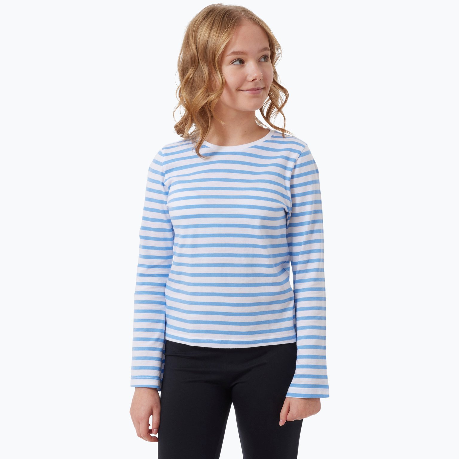 Firefly Amelie Long Sleeved Stripe JR t-shirt Blå