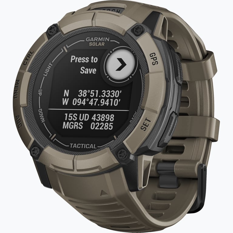 Garmin Instinct 2X Solar Tactical Edition träningsklocka Brun