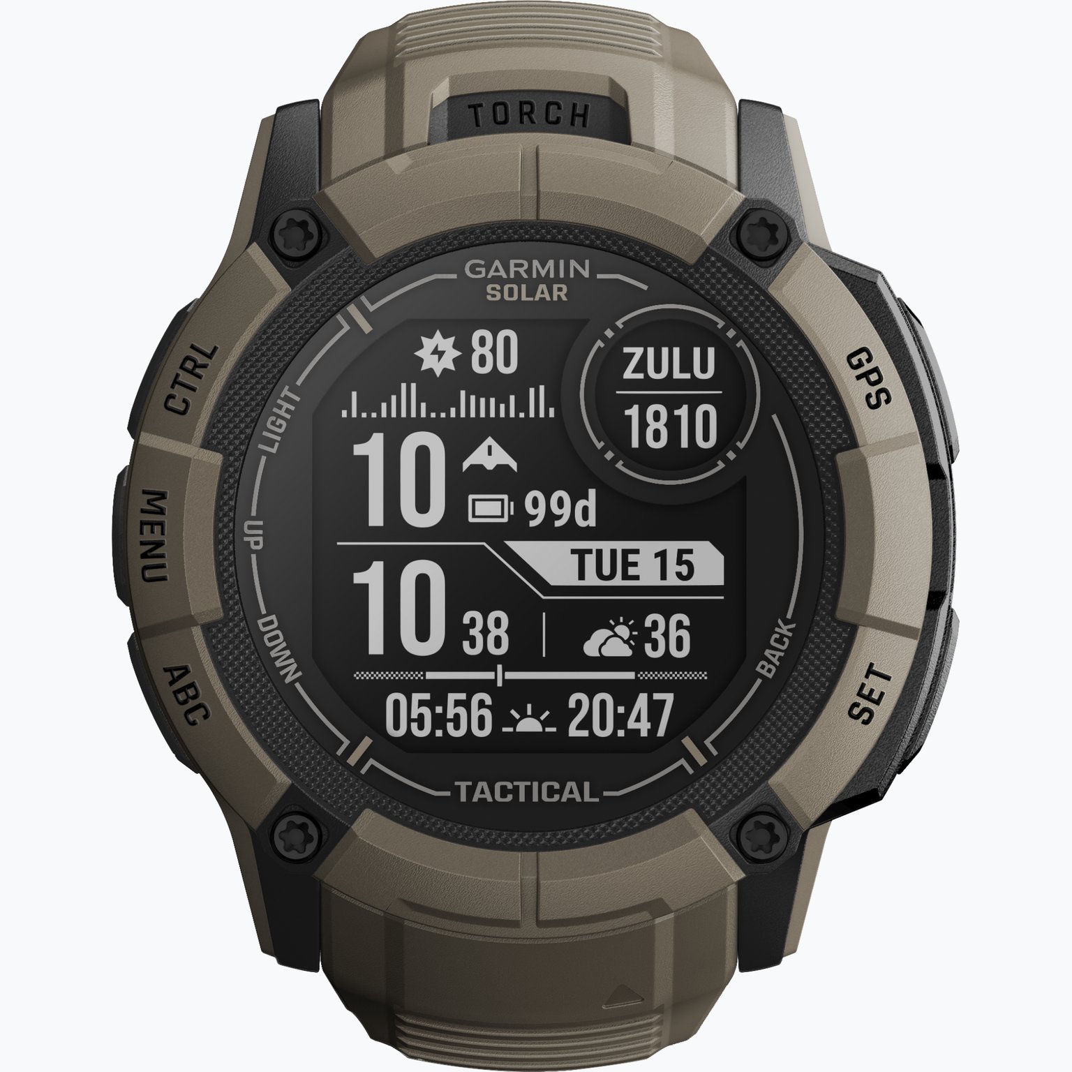 Garmin Instinct 2X Solar Tactical Edition träningsklocka Brun