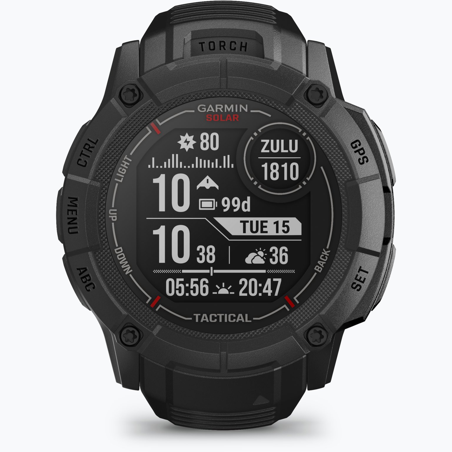 Garmin Instinct 2X Solar Tactical Edition träningsklocka Svart