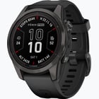 färgalternativ för Svart Garmin Fenix 7S Pro Sapphire Solar träningsklocka