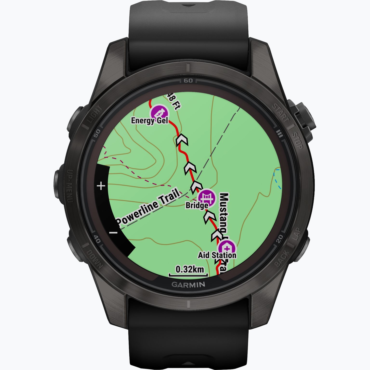 Garmin Fenix 7S Pro Sapphire Solar träningsklocka Svart