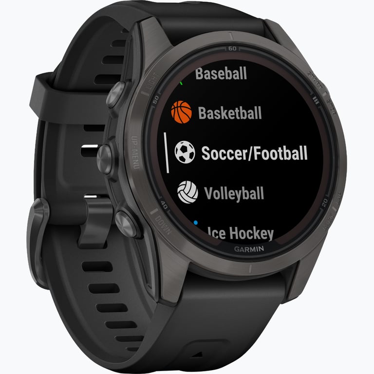 Garmin Fenix 7S Pro Sapphire Solar träningsklocka Svart