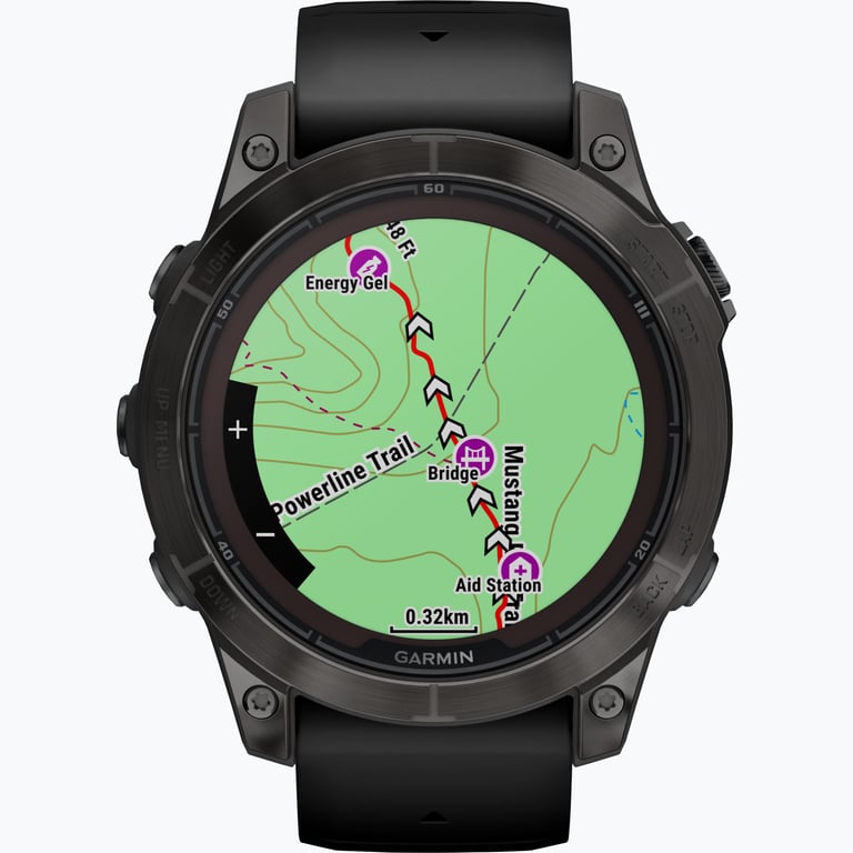 Garmin Fenix 7 Pro Sapphire Solar träningsklocka Svart