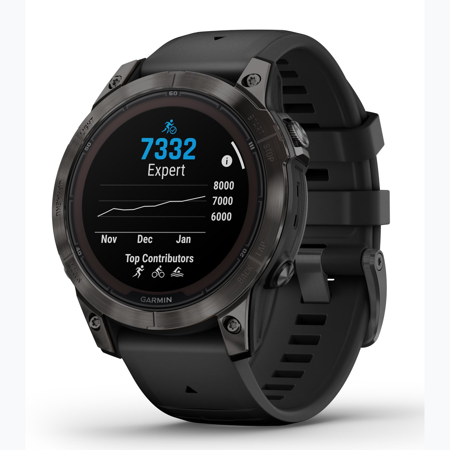 Garmin Fenix 7 Pro Sapphire Solar träningsklocka Svart