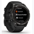 förhandsvisning ikon 8 för Garmin Fenix 7 Pro Sapphire Solar träningsklocka Svart