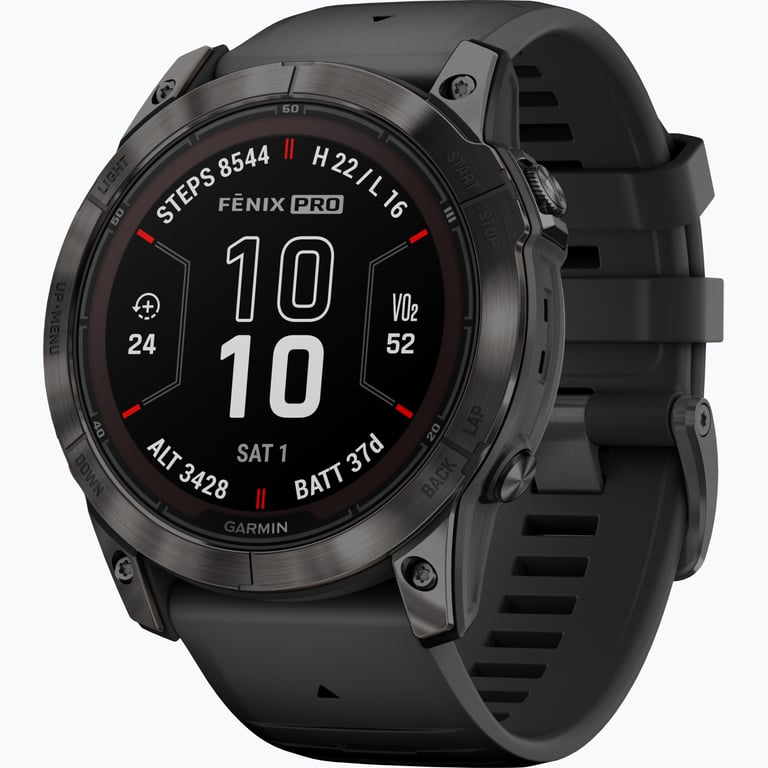 Garmin Fenix 7X Pro Sapphire Solar träningsklocka Svart