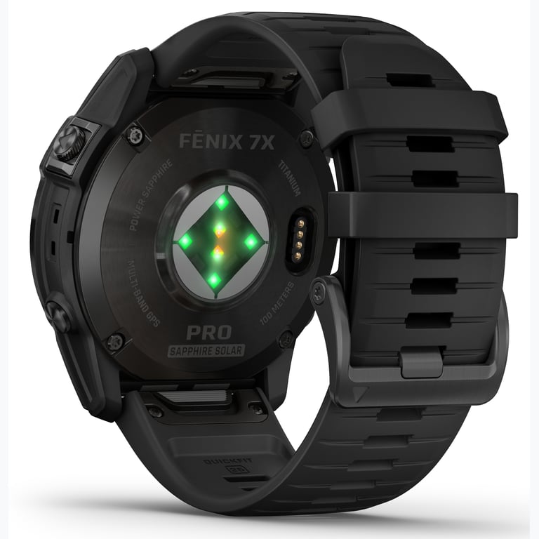 Garmin Fenix 7X Pro Sapphire Solar träningsklocka Svart