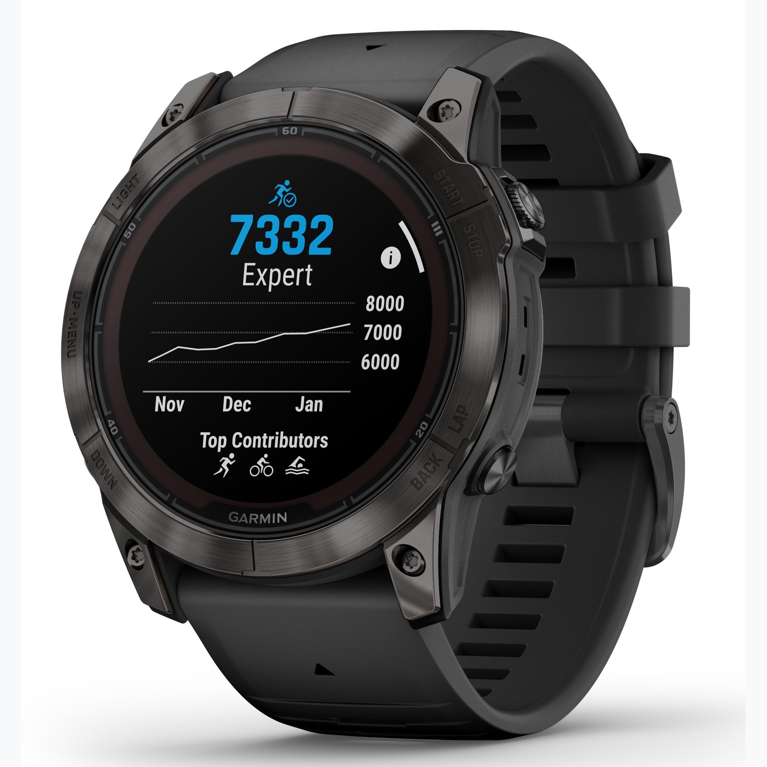 Garmin Fenix 7X Pro Sapphire Solar träningsklocka Svart