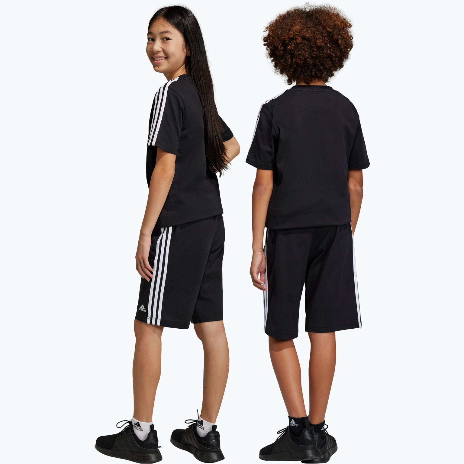 adidas Essentials 3-stripes Long JR shorts Svart