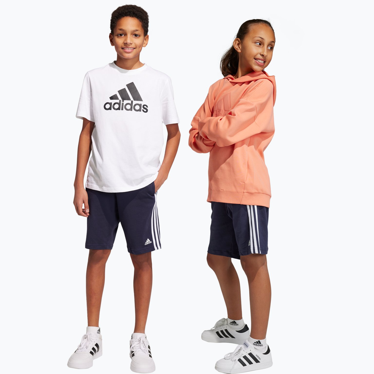 adidas Essentials 3-stripes Long JR shorts Blå