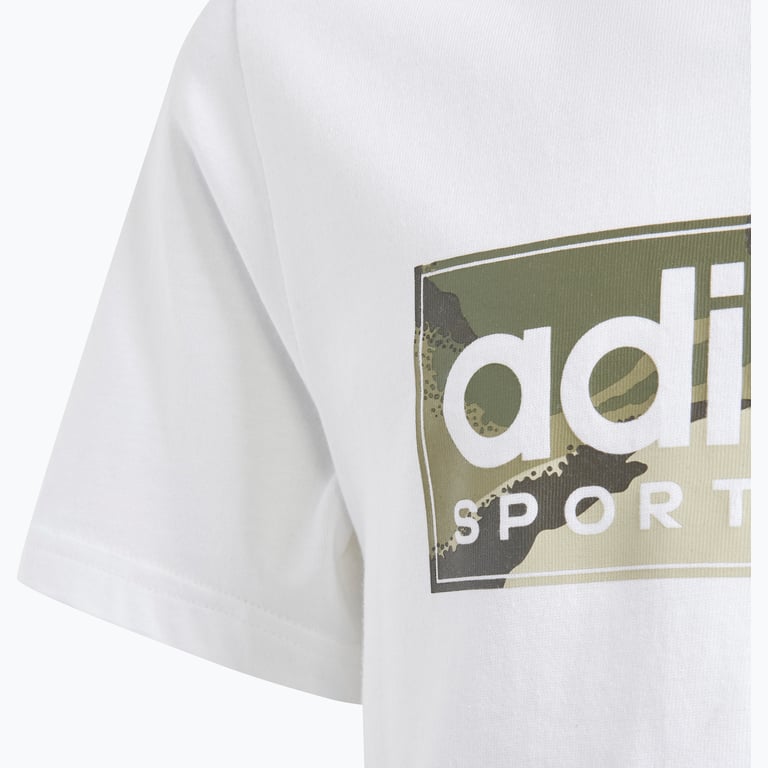 adidas Camo Linear JR t-shirt Vit