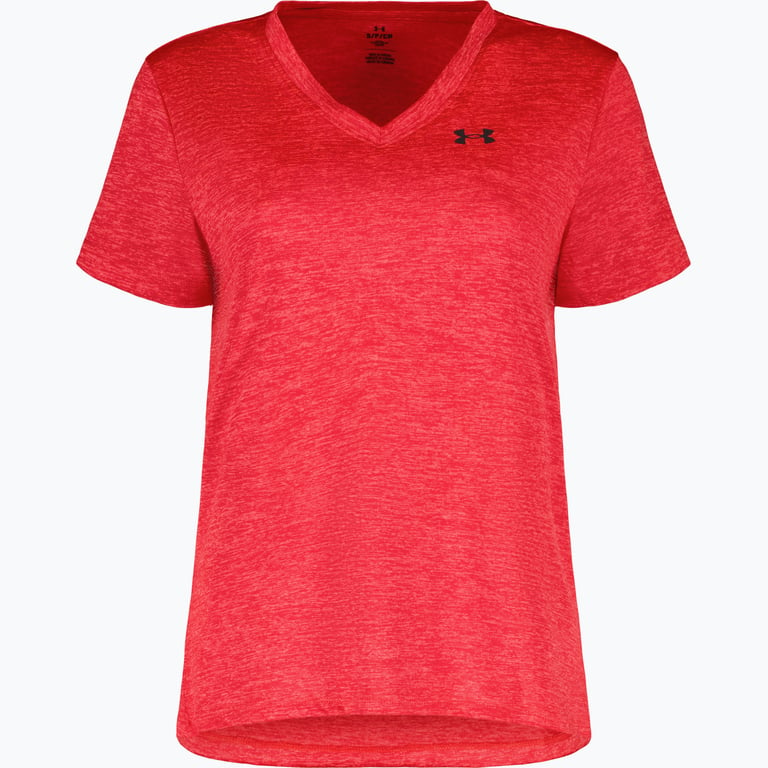 Under armour Tech Twist V-Neck W träningst-shirt Röd