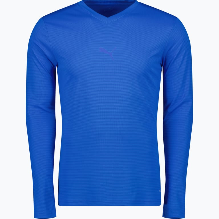 Puma teamGOAL Baselayer Tee LS Jr  Blå