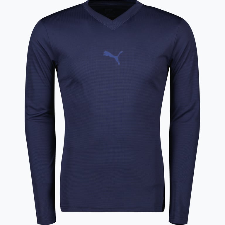 Puma teamGOAL Baselayer Tee LS Jr  Blå