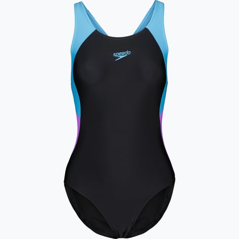 Speedo Colourblock Splice Muscleback W baddräkt Svart