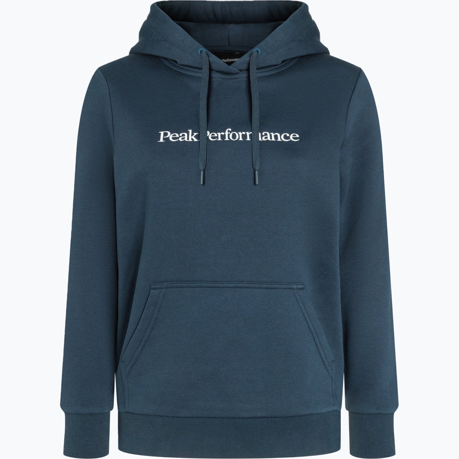 Peak Performance Big Logo Hood W huvtröja Blå