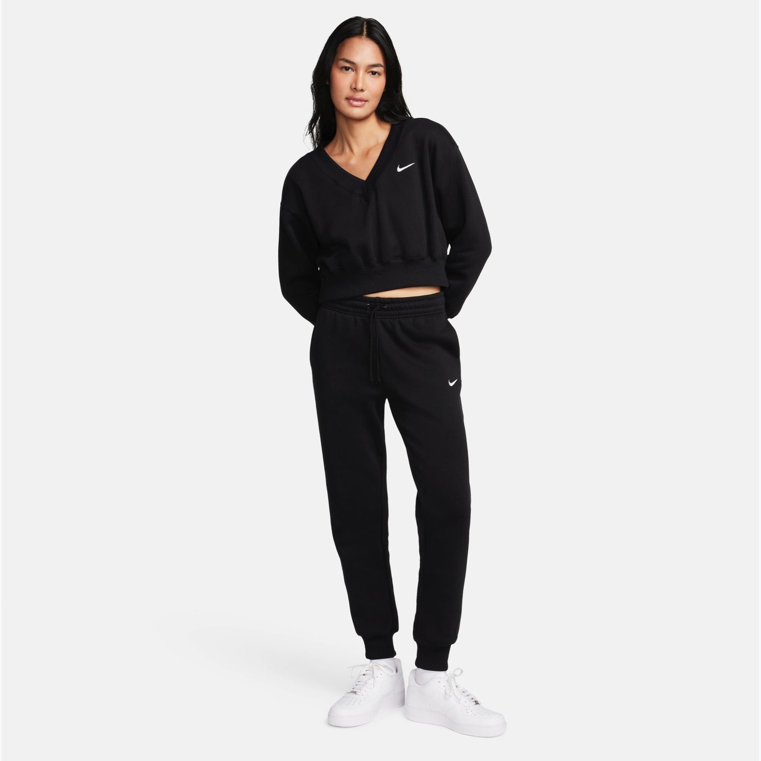 Nike Phoenix Fleece W mjukisbyxor Svart