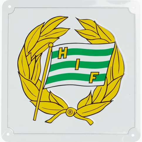 Hammarby Emblem gatuskylt Vit