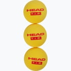 förhandsvisning ikon 1 för Head T.I.P Red Foam 3-pack tennisbollar Gul