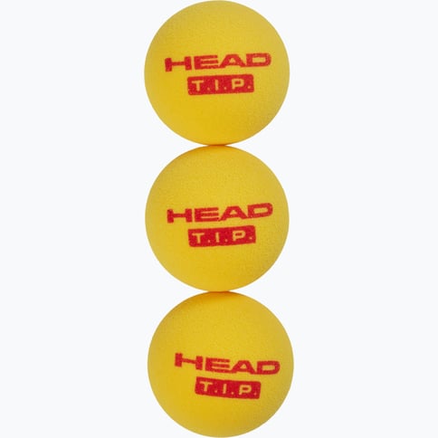 Head T.I.P Red Foam 3-pack tennisbollar Gul