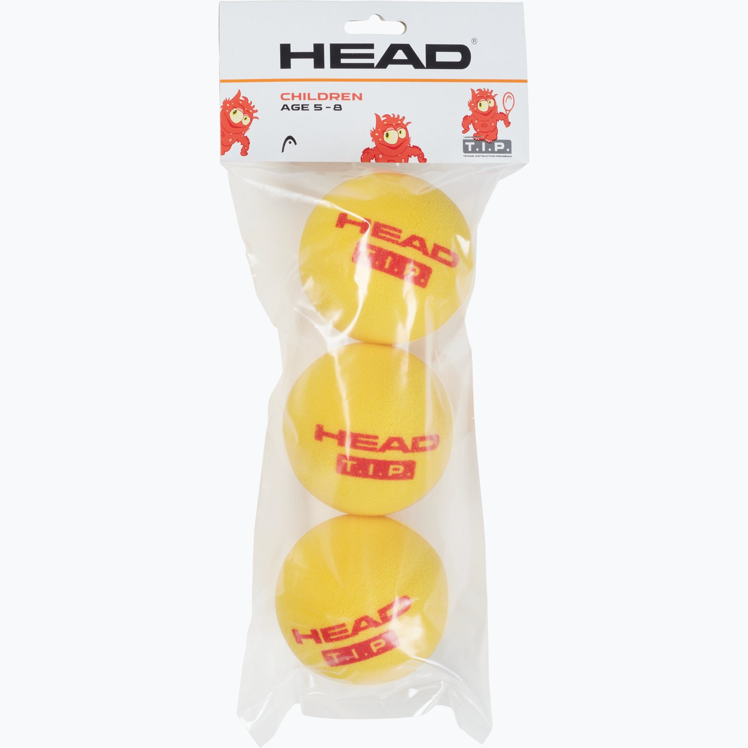 Head T.I.P Red Foam 3-pack tennisbollar Gul