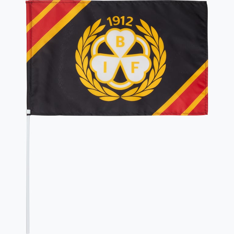 Brynäs IF FLAGGA med pinne 2.0 30x45 Svart