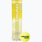 förhandsvisning ikon 2 för Head Team 4-pack tennisbollar Gul