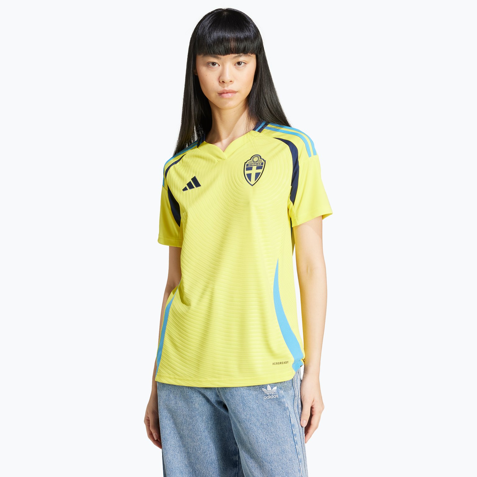 adidas  Sweden 24 Home W matchtröja  Gul