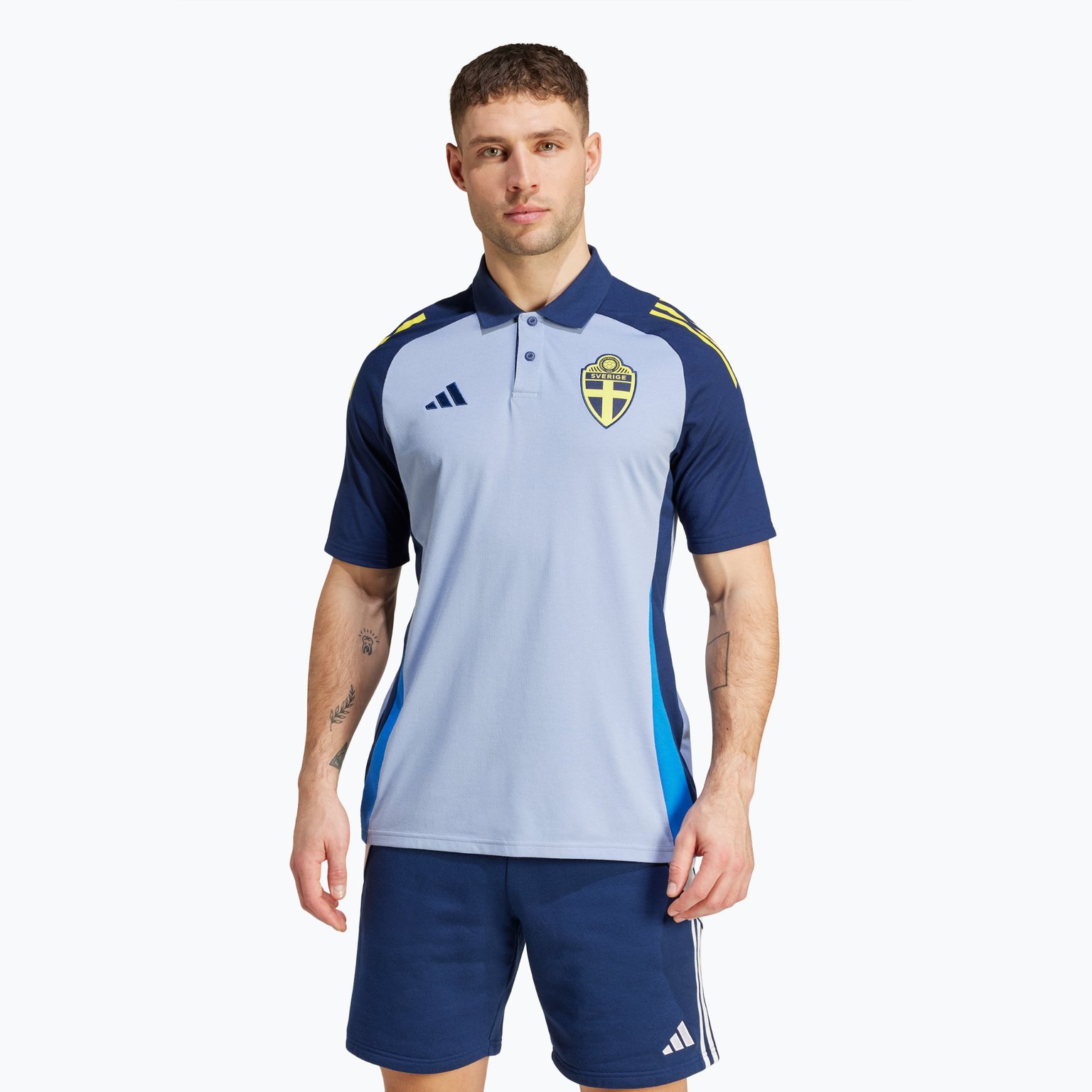 adidas Sweden Polo M pikétröja Blå