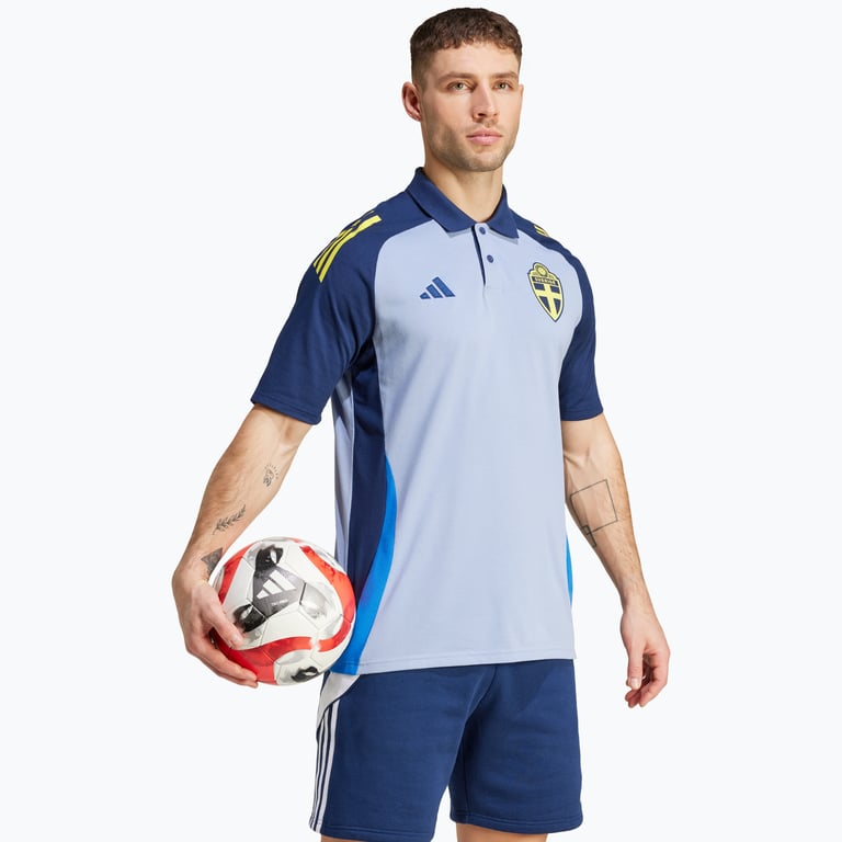 adidas Sweden Polo M pikétröja Blå