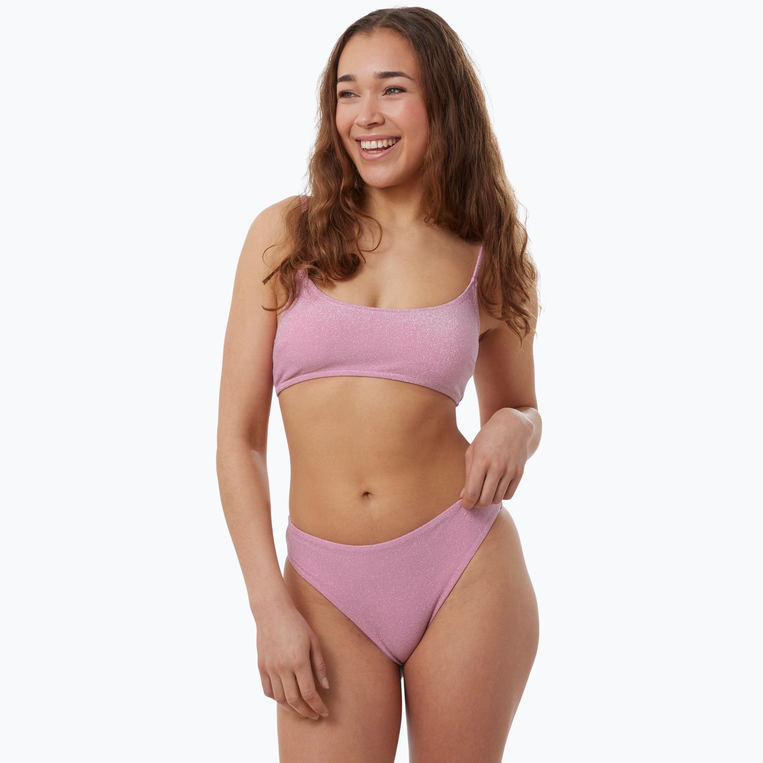 Firefly Glitter bikiniöverdel Rosa