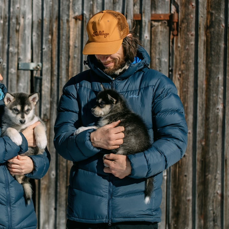 Lundhags Fulu Down Hood M vinterjacka Blå