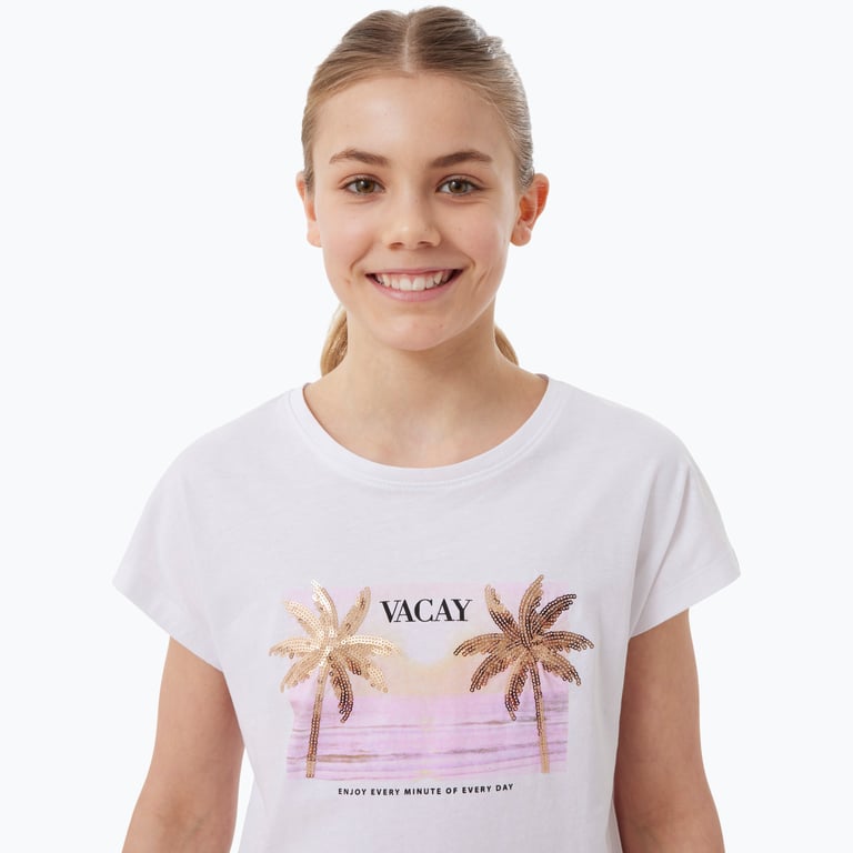 Firefly Beach JR t-shirt Vit