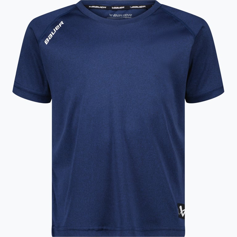 Bauer Hockey TEAM SS TECH TEE-YTH Blå