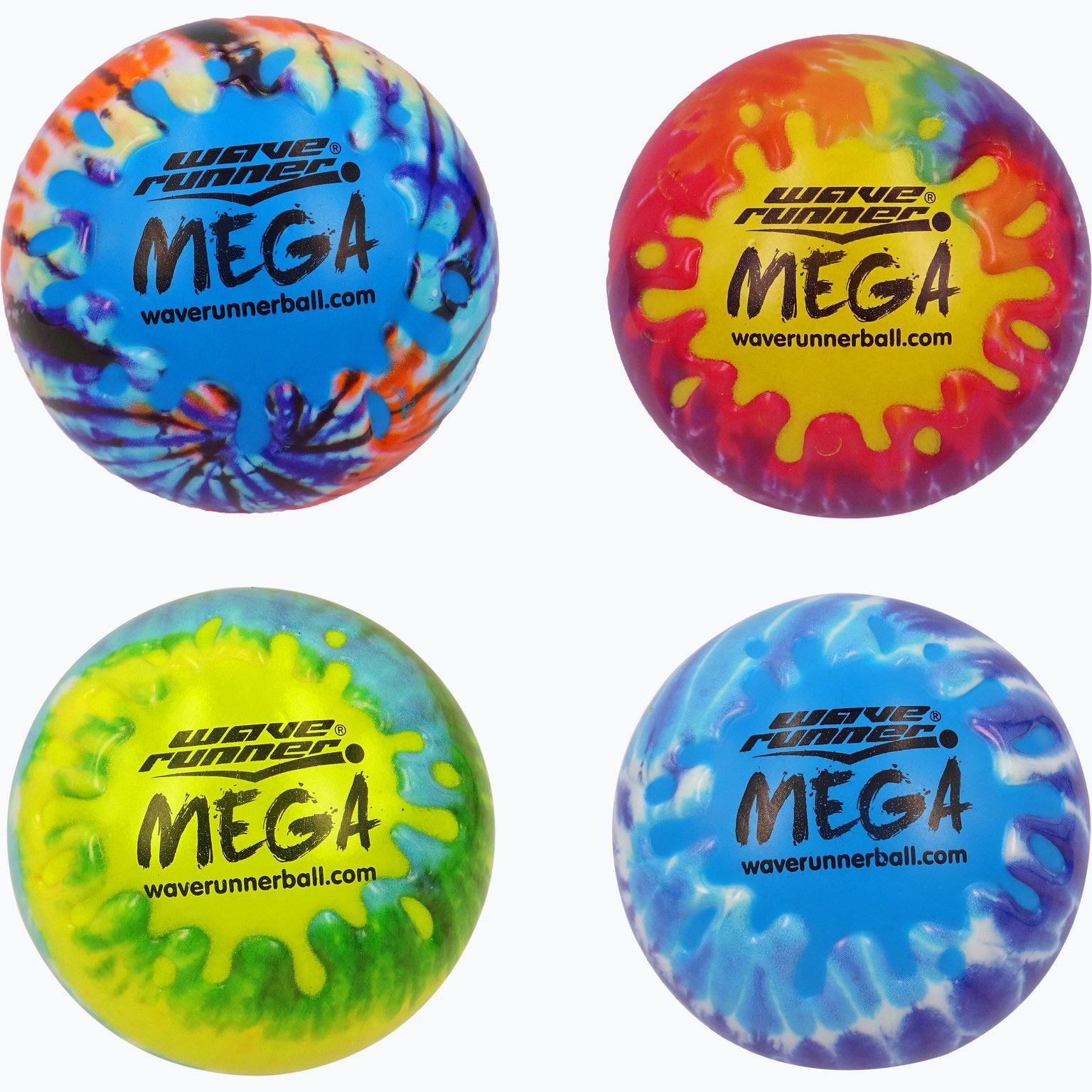 Wave Runner MegaBall Tiedye vattenboll Flerfärgad