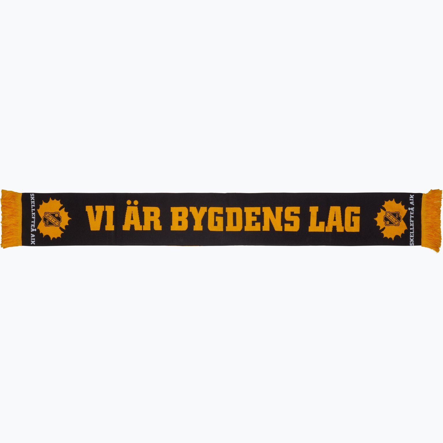 Skellefteå AIK VI ÄR BYGDENS LAG supporterhalsduk Gul