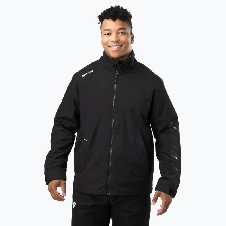 Bauer Hockey TEAM LIGHTWEIGHT JACKET-SR-BLK Svart