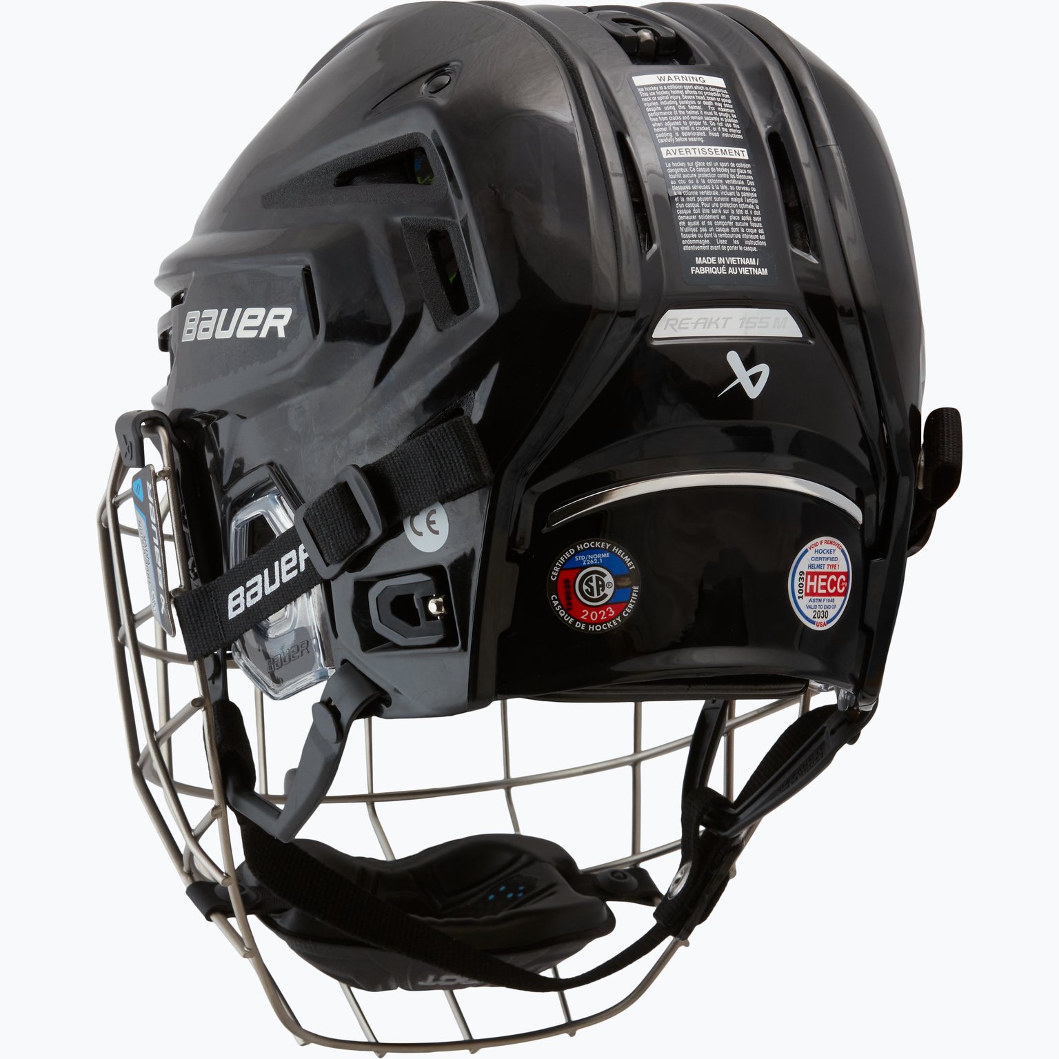 Bauer Hockey Re-akt 155 Combo SR hockeyhjälm Svart