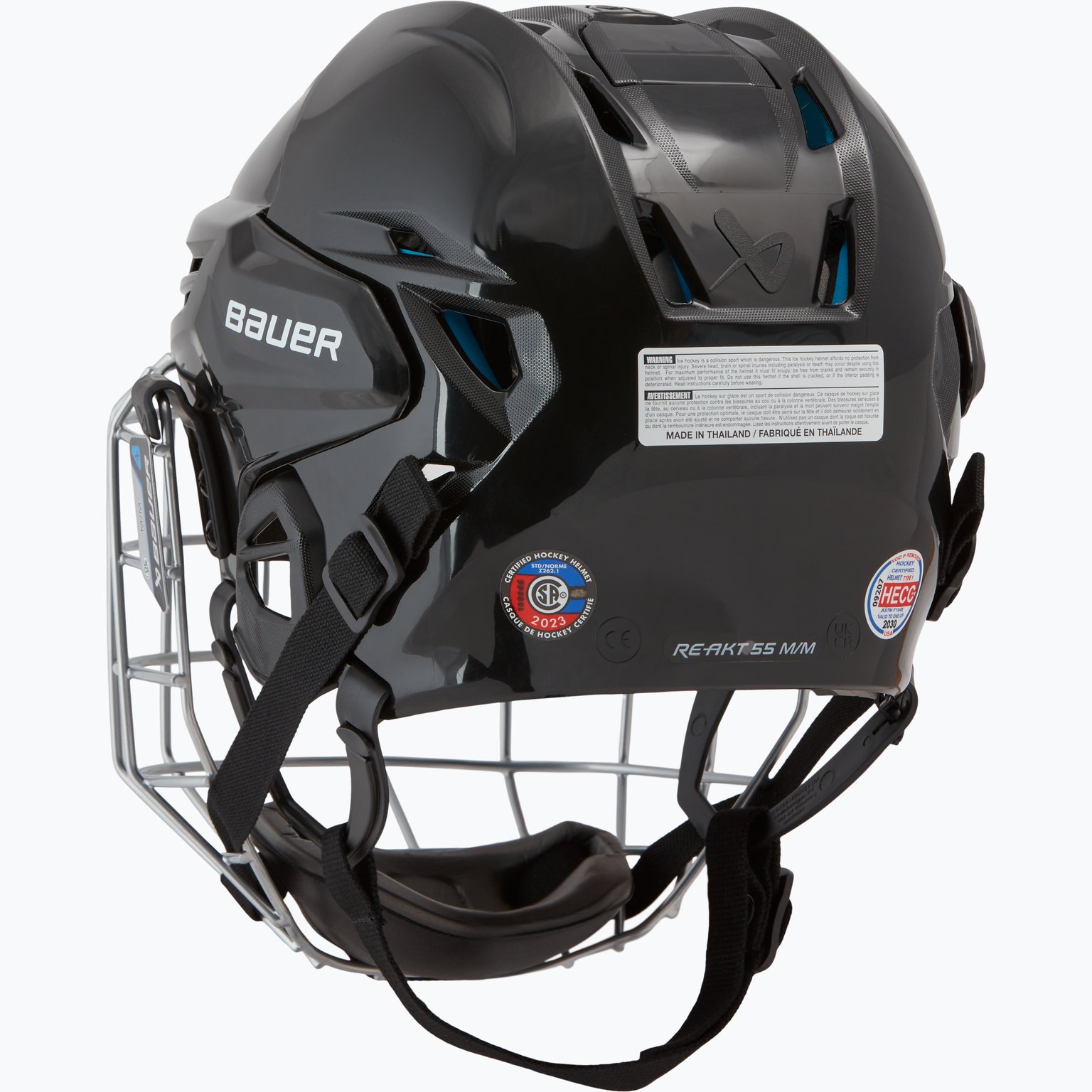 Bauer Hockey Re-Akt 55 Combo SR hockeyhjälm Svart