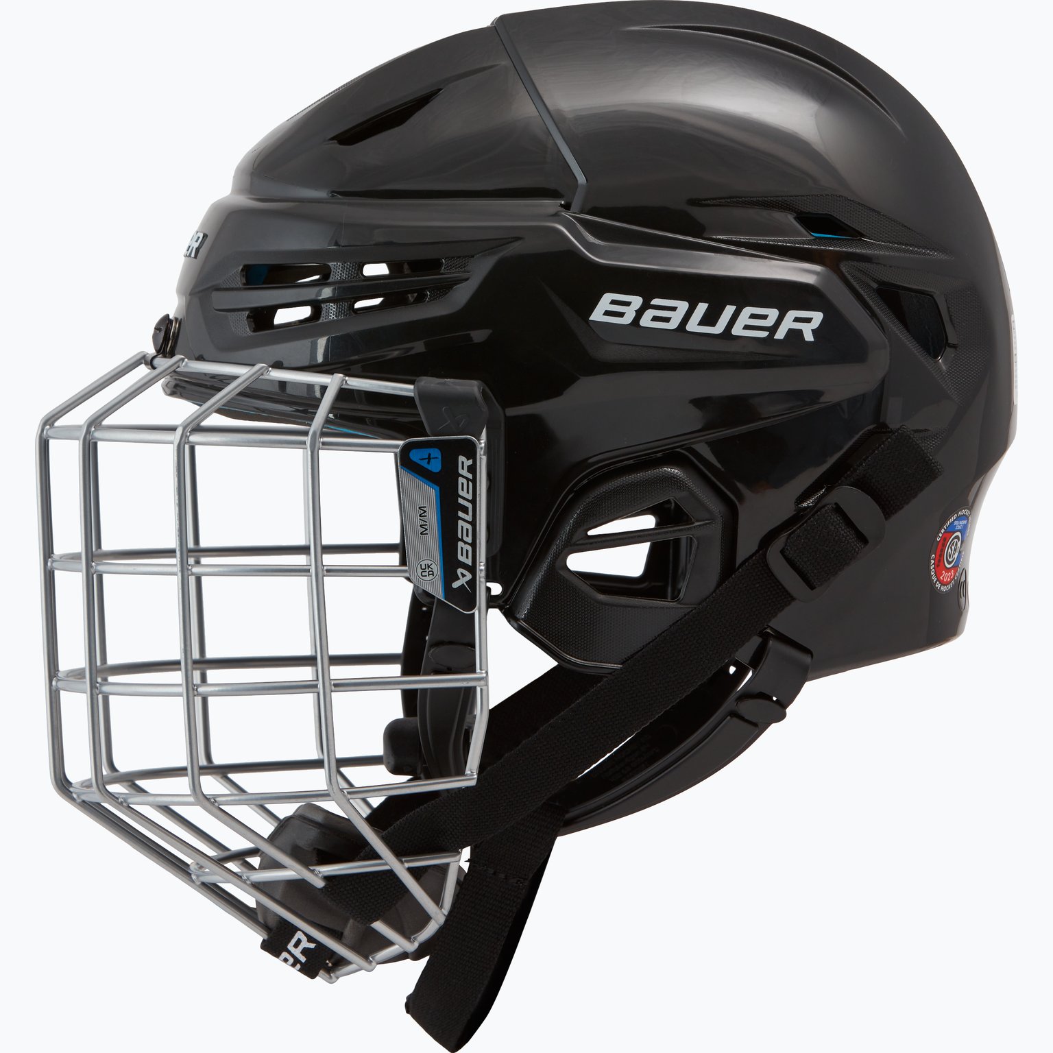 Bauer Hockey Re-Akt 55 Combo SR hockeyhjälm Svart