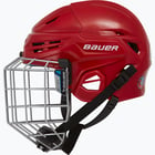 förhandsvisning ikon 3 för Bauer Hockey Re-Akt 55 Combo SR hockeyhjälm Röd