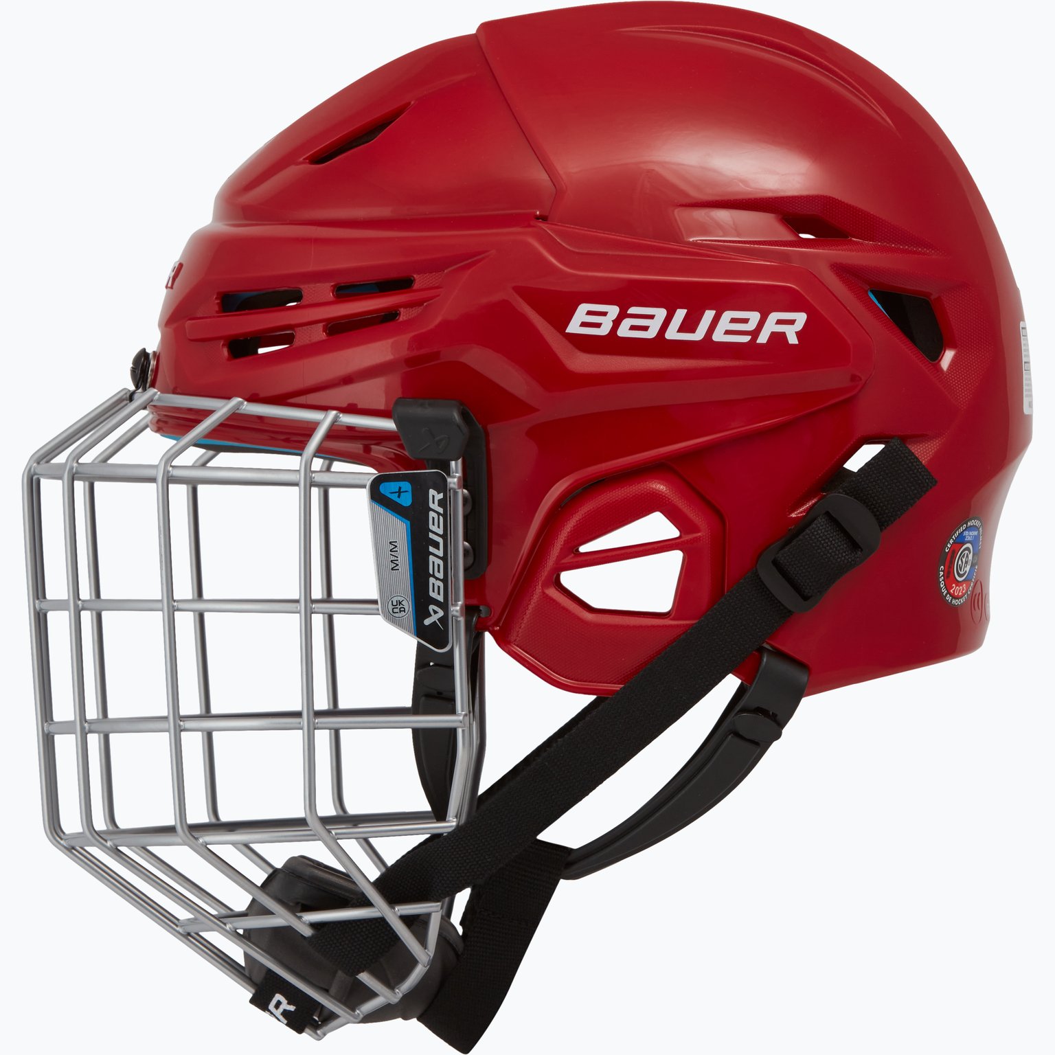 Bauer Hockey Re-Akt 55 Combo SR hockeyhjälm Röd