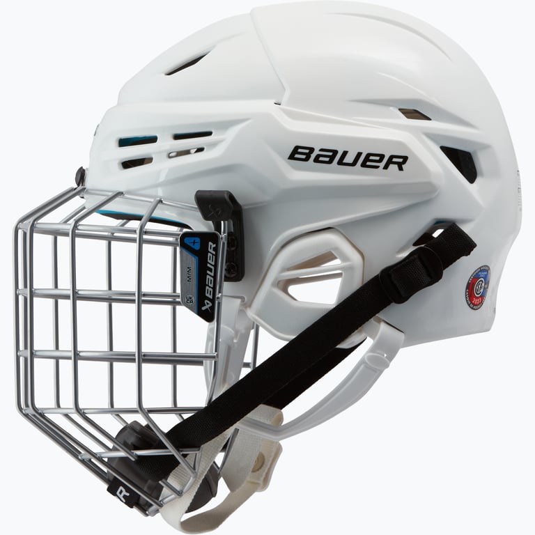 Bauer Hockey Re-Akt 55 Combo SR hockeyhjälm Vit